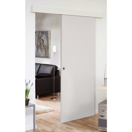 Swedoor skydedørskappe hvid