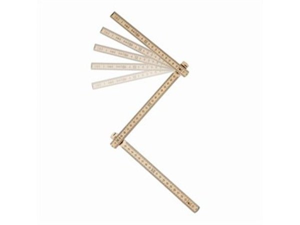 Adga trætommestok Adga trætommestok 2 mtr. 10 led, natur