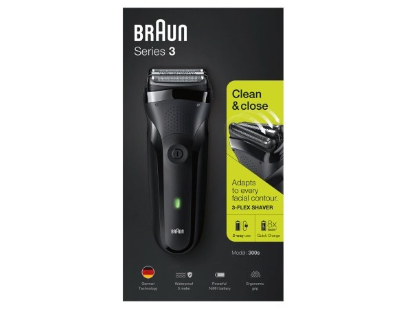Braun Series 3 barbermaskine, produkt indeholder