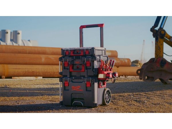 Milwaukee PACKOUT holder til håndværktøj. Billedet viser produkt med hvid baggrund.