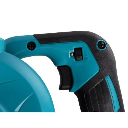 Makita LXT DUB186 løvblæser. Billedet viser produktet med hvid baggrund.
