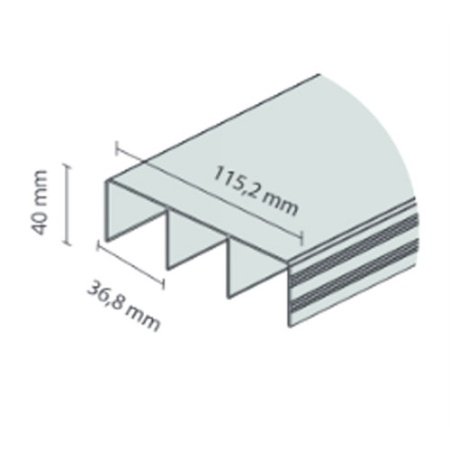Svalk KG50 topskinne