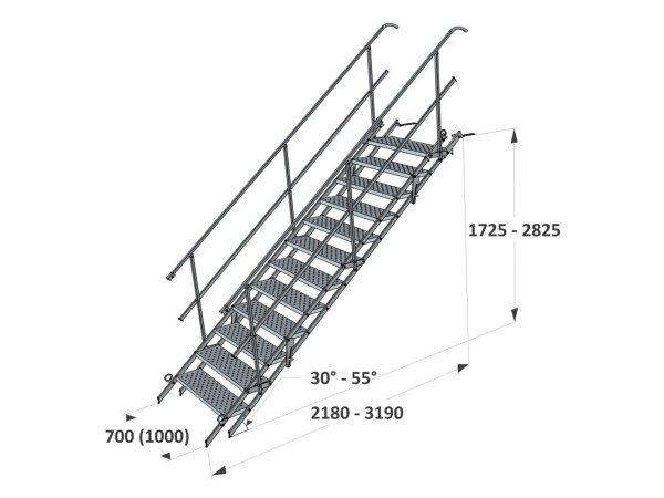 Materielhuset byggepladstrappe