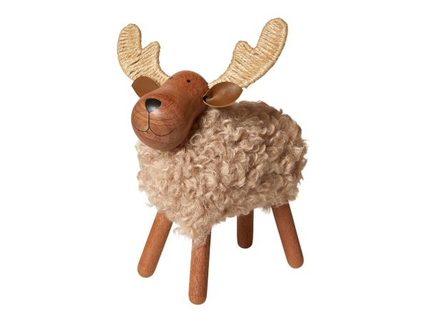 Dacore elg i mørk træ med pels (23 x 13 x 28,5 cm ) Dacore elg i mørk træ med pels (23 x 13 x 28,5 cm ). Perfekt som julepynt.