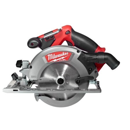 Milwaukee rundsav M18 CCS55-0 Milwaukee rundsav M18 CCS55-0. Leveres i plast emballage. Billedet viser produktet fra en skrå vinkel.