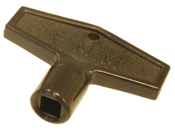 Plastnøgle til udendørshane