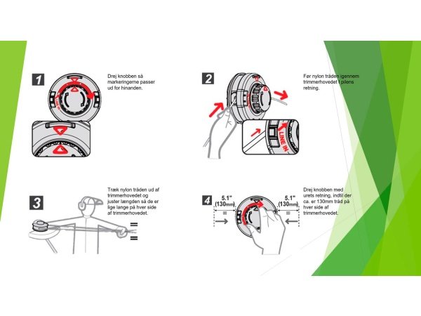 Makita trimmerhoved 2,4mm