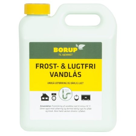 Borup frost & lugtfri vandlås 2,5 liter 10-4.dk frostsikring og lugtstop til afløb