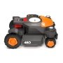 Worx 4WD robotplæneklipper. Produktet vises fra siden