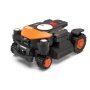 Worx 4WD robotplæneklipper. Produktet vises fra højre side 