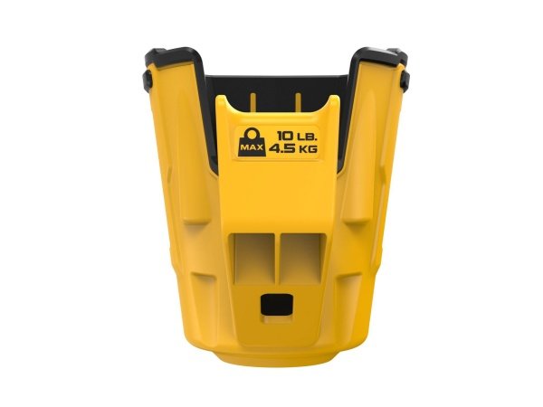 Dewalt Tough System 2.0 DXL elværktøjsholder. Billedet viser produktet fra en skrå vinkel.