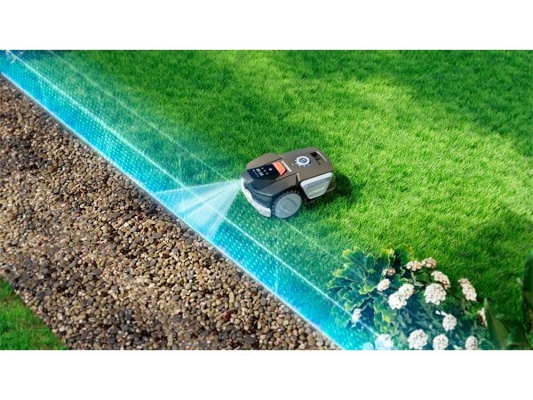 Sunseeker V1 robotplæneklipper. Produkt vises