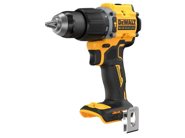 Dewalt 18V XR kulløs kompakt slagboremaskine, Solo. Billedet viser produkt forfra.