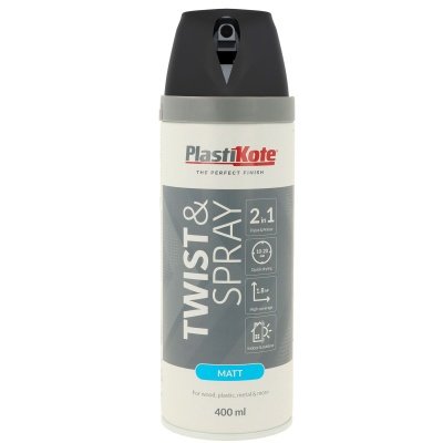 Plasti-kote sort mat 9005