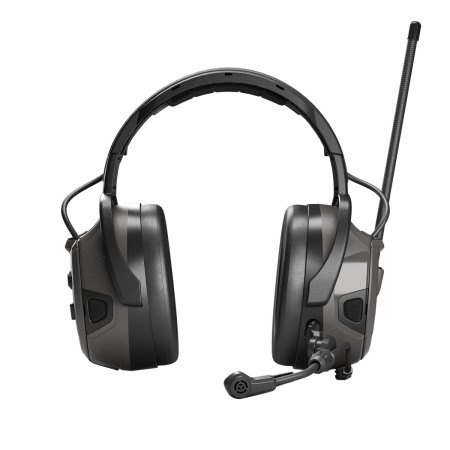 Hellberg synergy DR høreværn Hellberg synergy DR høreværn med FM- og DAB+ radio. Billedet viser produktet fra en skrå vinkel.