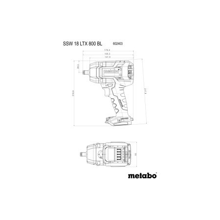 Metabo akkuslagnøgle