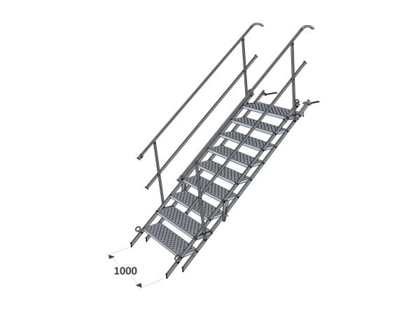 Materielhuset byggepladstrappe