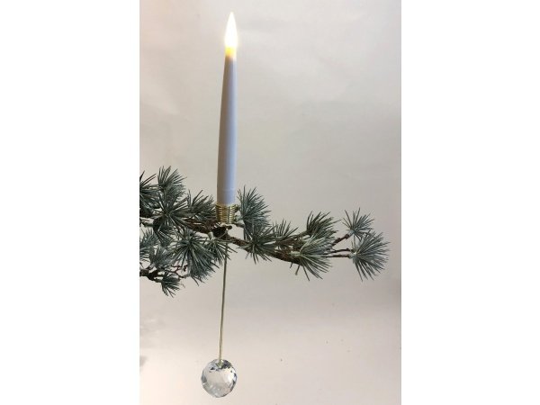 Dacore LED juletræslys 10stk m/krystal holder 15,2cm