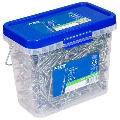 NKT Fasteners Spunskrue 5mm - kasse med mange stk.