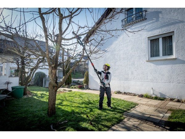 Metabo MS 18 LTX 15, akku-grensav, havearbejde, beskæring, træer, buske, haveværktøj.