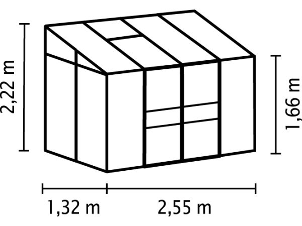 Vitavia Ida vægdrivhus