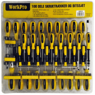 WorkPro skruetrækker/bitssæt*U WorkPro skruetrækker/bitssæt*U