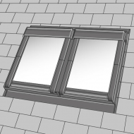 Velux tvillingeinddækning Velux tvillingeinddækning