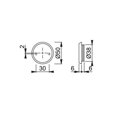 Hoppe cylinderring (udven.)