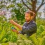 Gardena beskærersaks Easycut. Miljøbilledet viser produktets funktion.