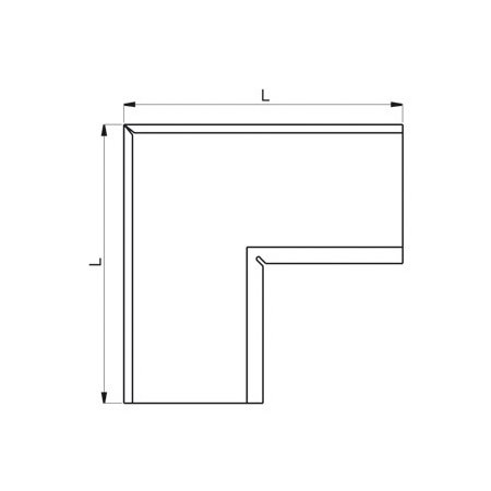 Lindab gering indvendig 90gr