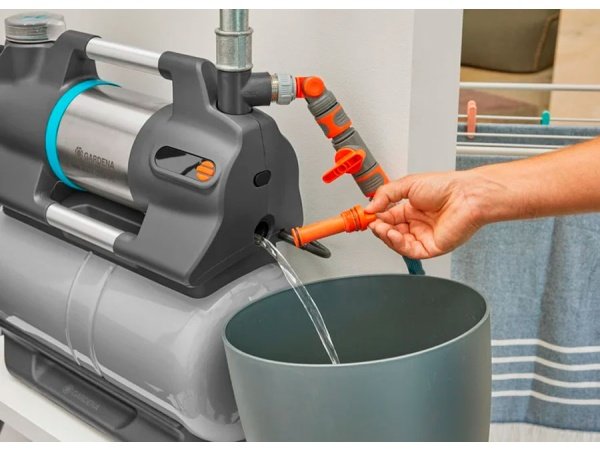 Gardena husvandværk. Produkt vises