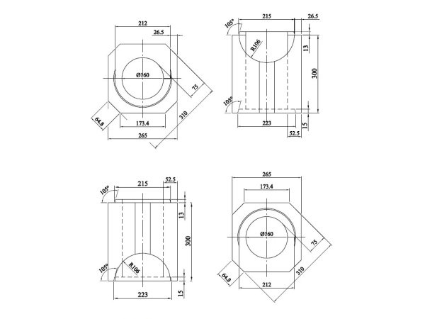 Schiedel DM Ø16cm indermodul