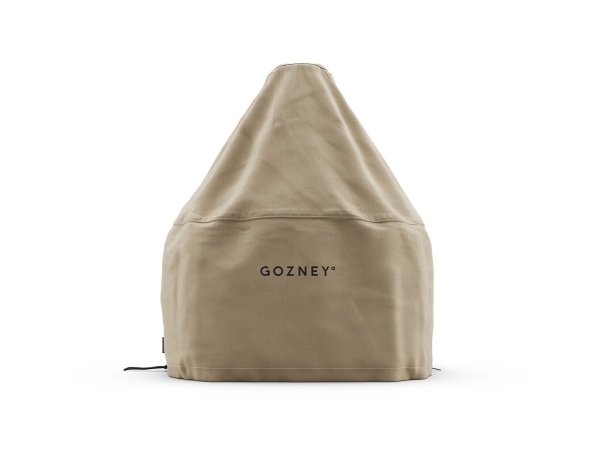 Gozney Dome Gen 2.0 betræk i beige. Billedet viser produktet forfra. 