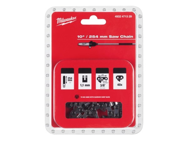 Milwaukee savkæde 25 cm. Milwaukee savkæde 25 cm. link 40