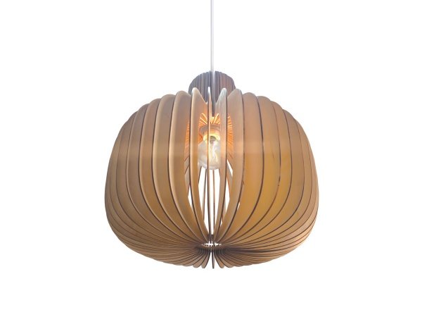 Nordlux Hazo 43 Pendel natur. Billedet viser produktet med hvid baggrund.