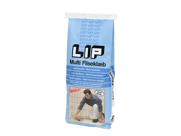 Lip multifliseklæb hvid