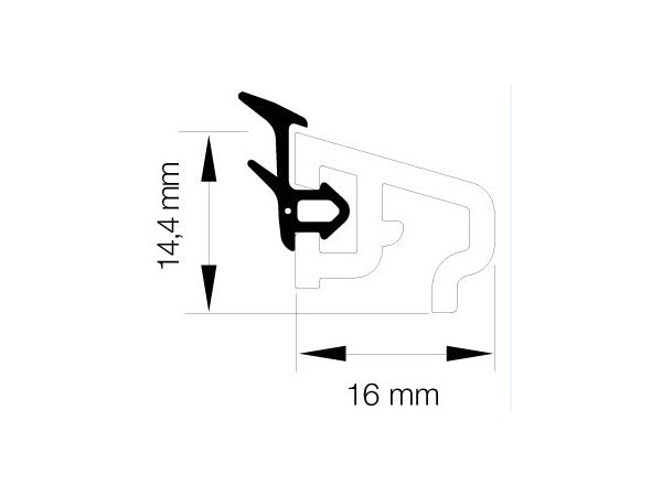 Primo side-/top glasliste 4199