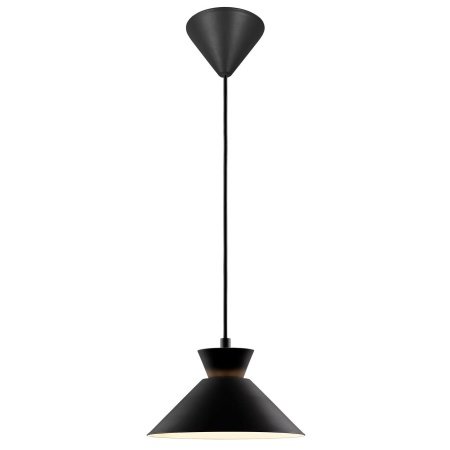 Nordlux Dial 25 pendel Sort Nordlux Dial 25 pendel med baldakin. Billedet viser produktet med hvid baggrund.