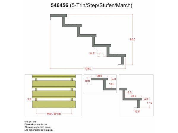 Plus trappevange 5-trin