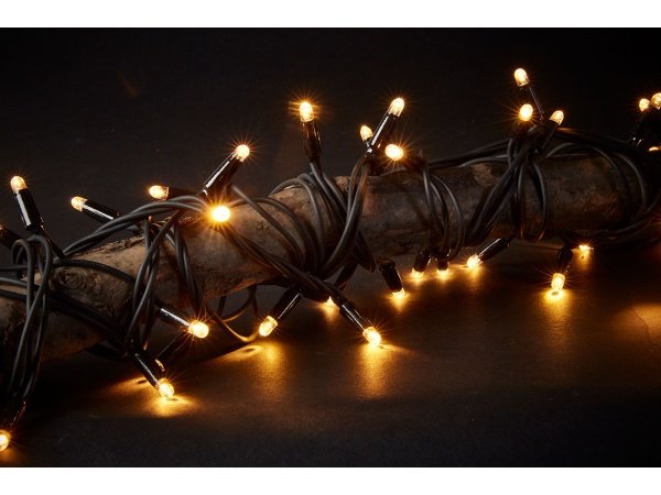 Dacore lyskæde 100 LED Dacore lyskæde 100 LED startsæt, IP44, hvid/sort 815052