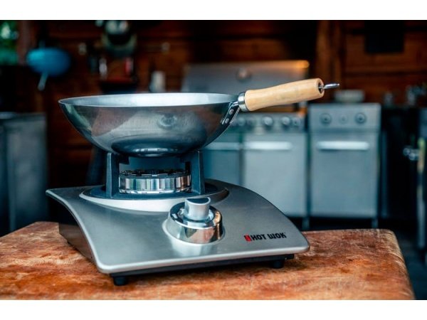 Hot Wok Silverline gasblus m/regulator og taske Hot Wok Silverline gasblus m/regulator og taske