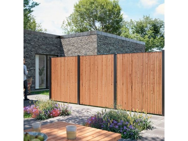 Plus Saga Thermowood® hegn, træ