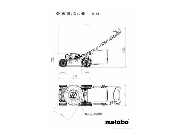 Metabo akku plæneklipper    *U