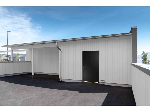 Swedoor facadedør P-1200 sort