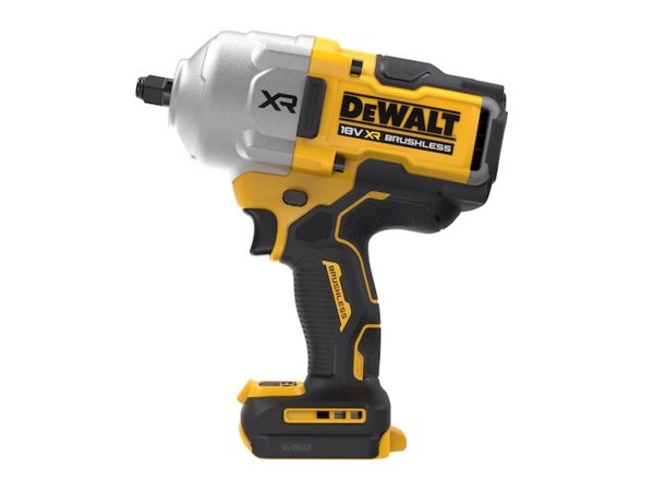 DeWalt slagnøgle 18V XR DCF961N 1/2", Solo. Billedet viser produktet fra siden.