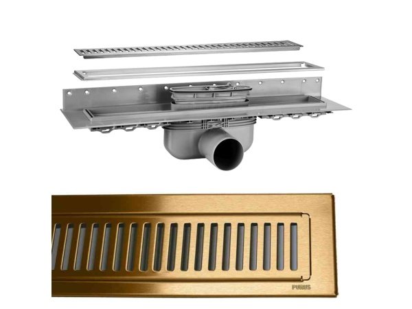 Purus afløbsrendesæt Line Rib