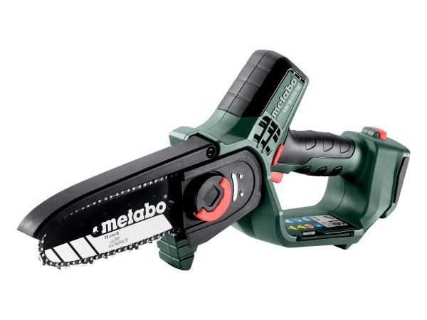 Metabo MS 18 LTX 15, akku-grensav, havearbejde, beskæring, træer, buske, haveværktøj.