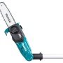 Makita stangsav DUA200Z 18V SOLO, 200 mm. Billedet viser produktets sav der bøjer med hvid baggrund.