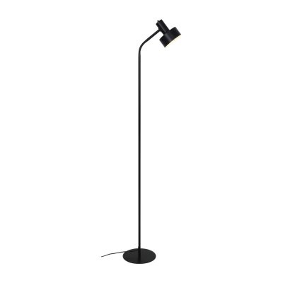 Nordlux Matis gulvlampe sort. Billedet viser produktet med hvid baggrund.