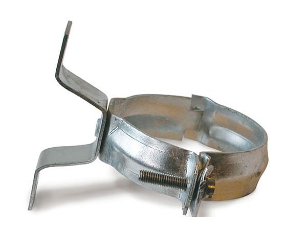 Plastmo rørholder t/træ galv.